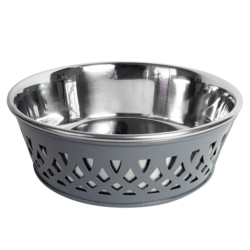 Country Bowl - Stainless Steel - Gray - 99fab 