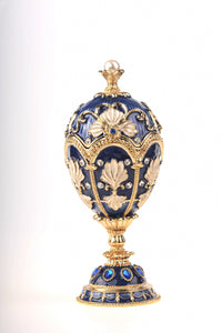 Music Playing Blue Faberge Egg-1