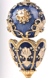 Music Playing Blue Faberge Egg-14