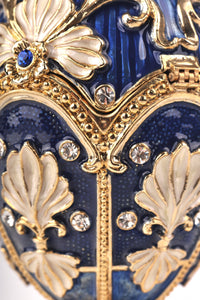 Music Playing Blue Faberge Egg-17
