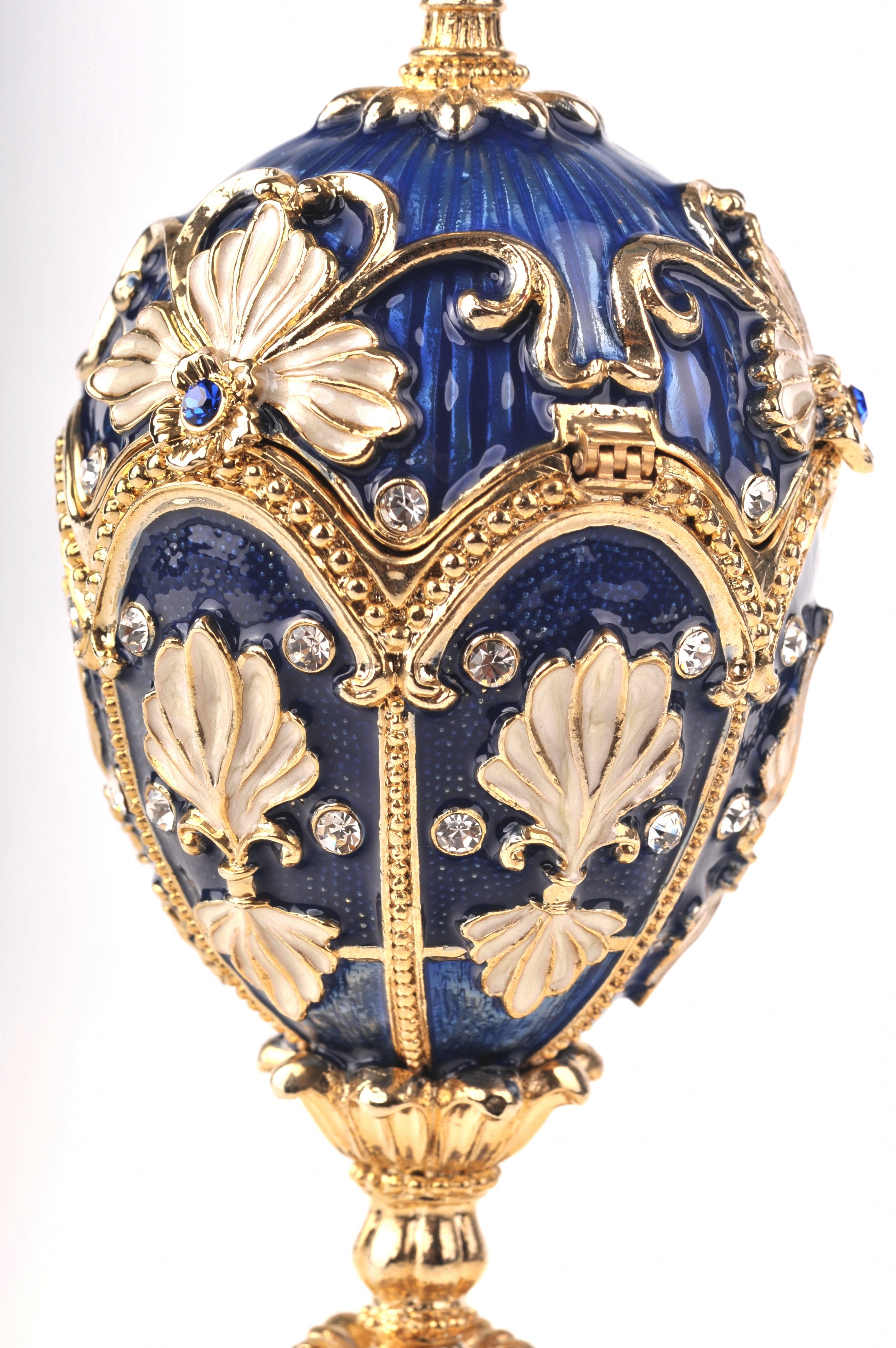 Music Playing Blue Faberge Egg-18
