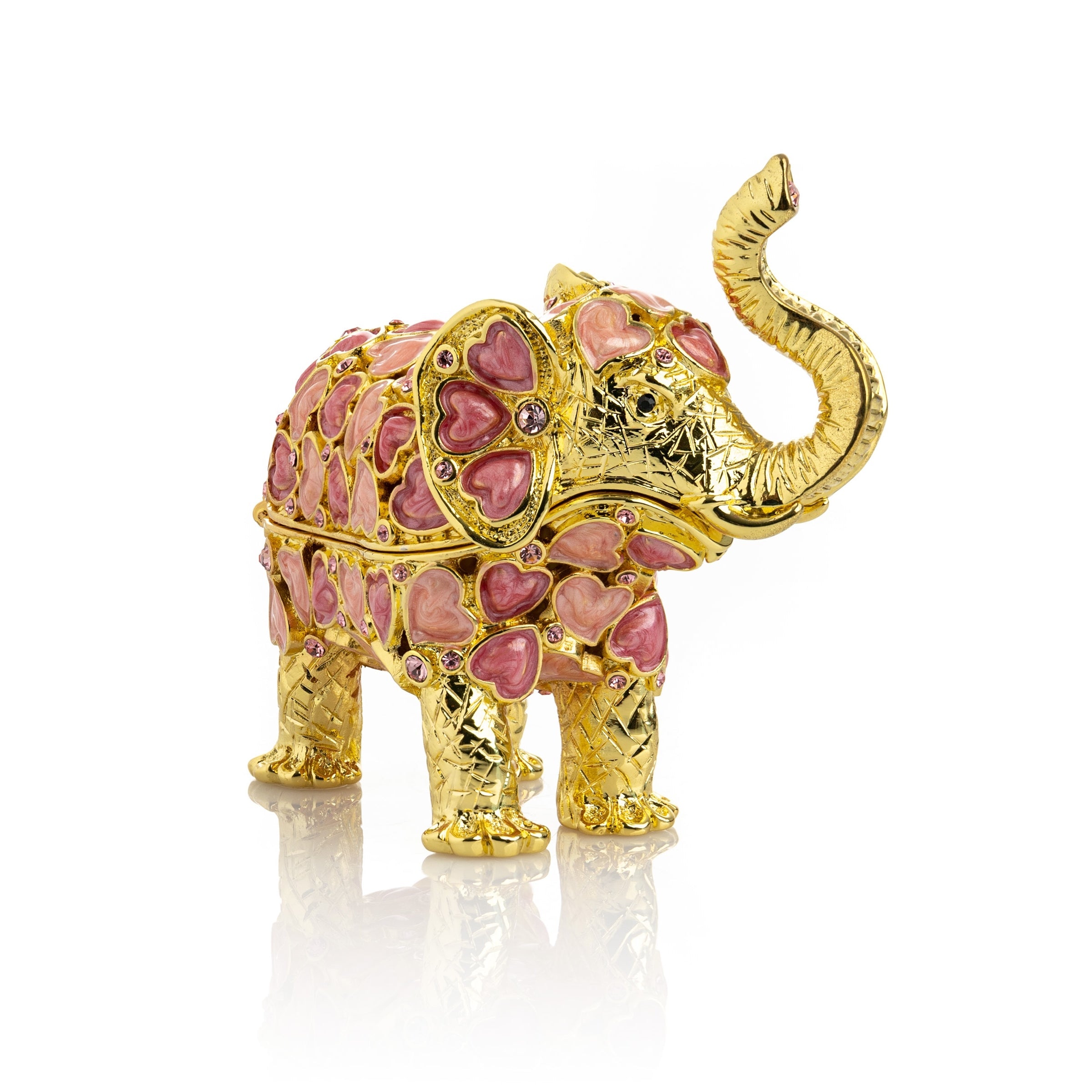 Golden Elephant with Hearts-0