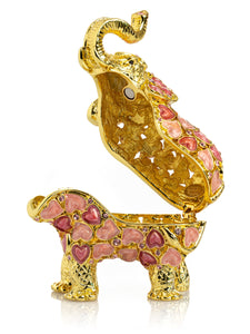 Golden Elephant with Hearts-7