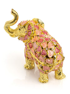 Golden Elephant with Hearts-9