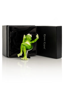 Frog Taking a Selfie Trinket Box-8