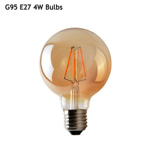 G95 4W LED Edison Bulb E26 Dimmable LED Filament Vintage Light Bulb~1046-0
