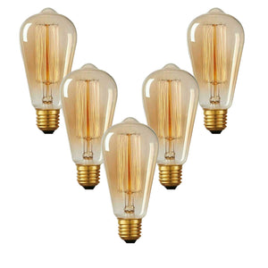 E26 ST64 60W Vintage Retro Industrial Filament Dimmable Bulb~1145-7