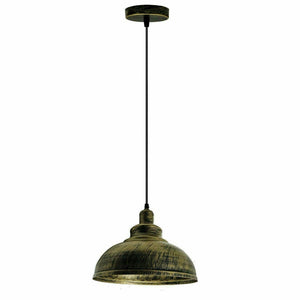 Vintage industrial Brushed Curvy Pendant Light~1139