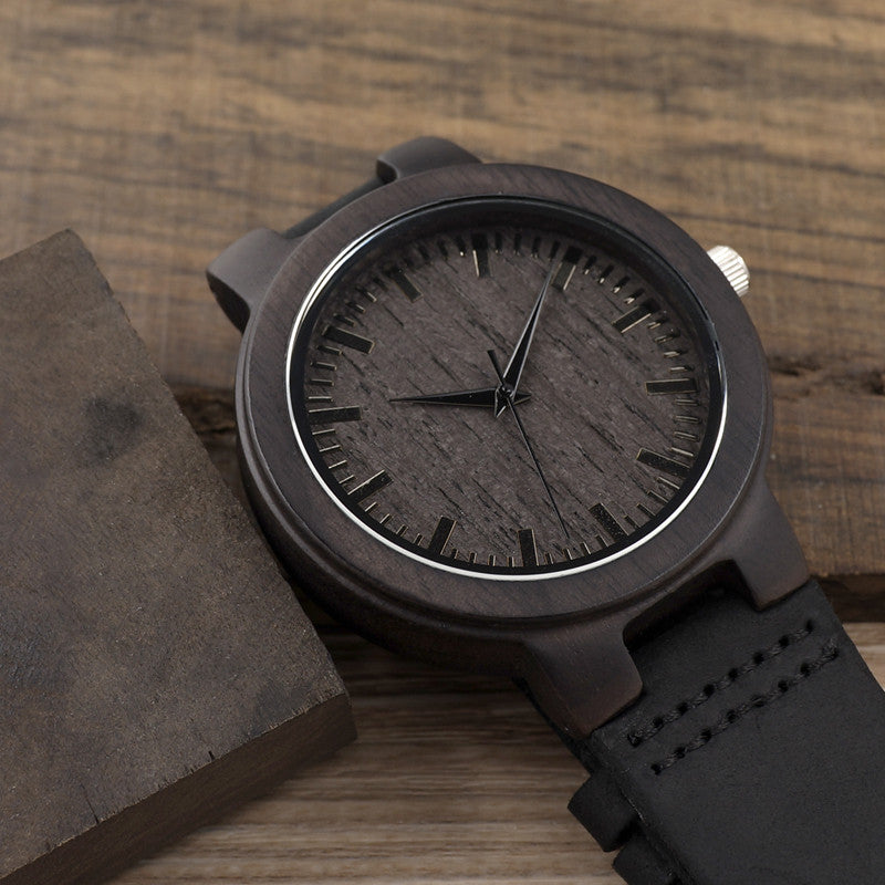 Bobo bird Men's Luxury Wooden Watches With Real Leather in Gift Box - men watches - 99fab.com