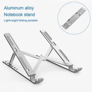 X Style Aluminum Adjustable Foldable Laptop Stand - Foldable Laptop Stand - 99fab.com