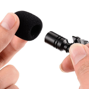 Omnidirectional Metal Microphone 3.5mm Jack Lavalier Tie Clip Microphone