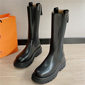 RASFAB 120 Genuine Leather Women's Mid-Calf Boots