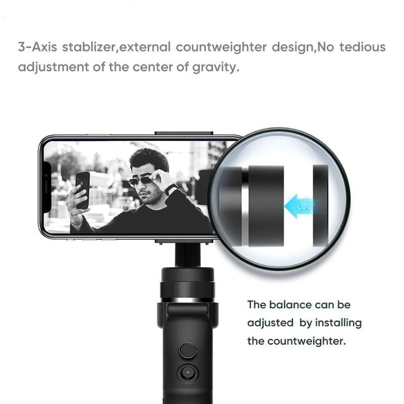 1Set 3 Axis Handheld Gimbal Stabilizer for Smartphone and Go pro Action Camera