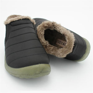 Men Waterproof Slip-Resistant Flat Ankle Boots - men shoes - 99fab.com