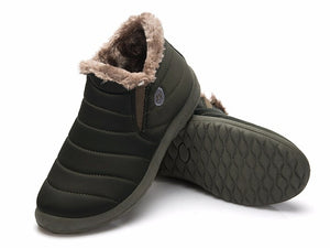 Men Waterproof Slip-Resistant Flat Ankle Boots - men shoes - 99fab.com