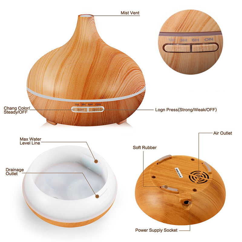 Air Humidifier Essential Oil Lamp - home improvment - 99fab.com