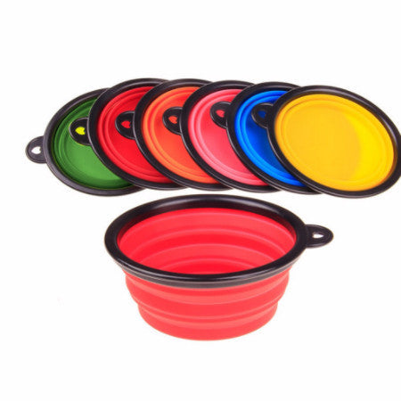 New Collapsible foldable silicone dow bowl - pet - 99fab.com