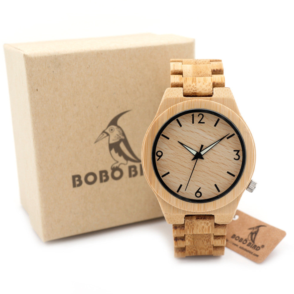 BOBO BIRD D27 Full Bamboo Wooden Watch for Men - men watches - 99fab.com