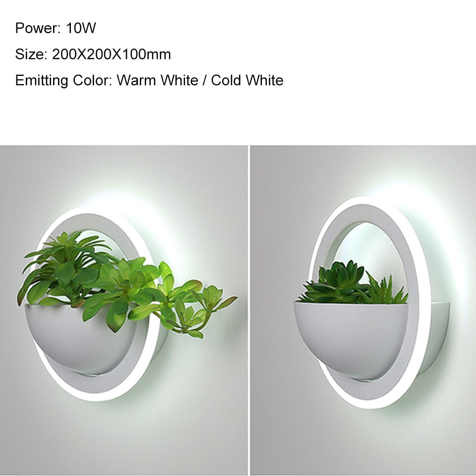 Creative Modern wall lights plant sconce acrylic Nordic Indoor LED lamp - wall lamp - 99fab.com