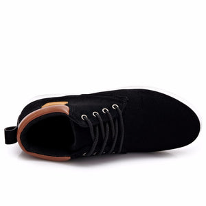 Men Casual Cotton Lace-up Ankle Flats - men shoes - 99fab.com
