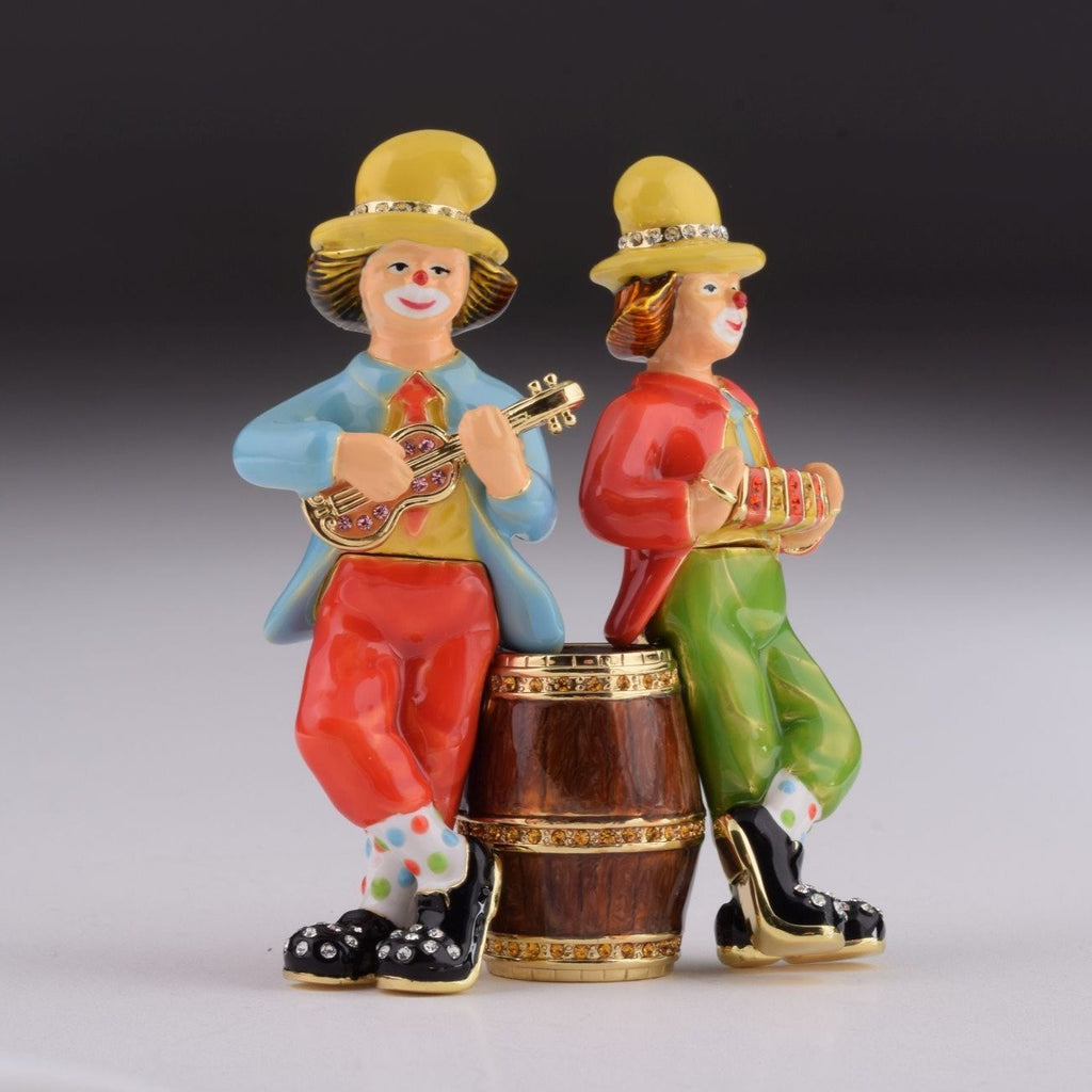 Two Circus Clowns Playing Music - 99fab 