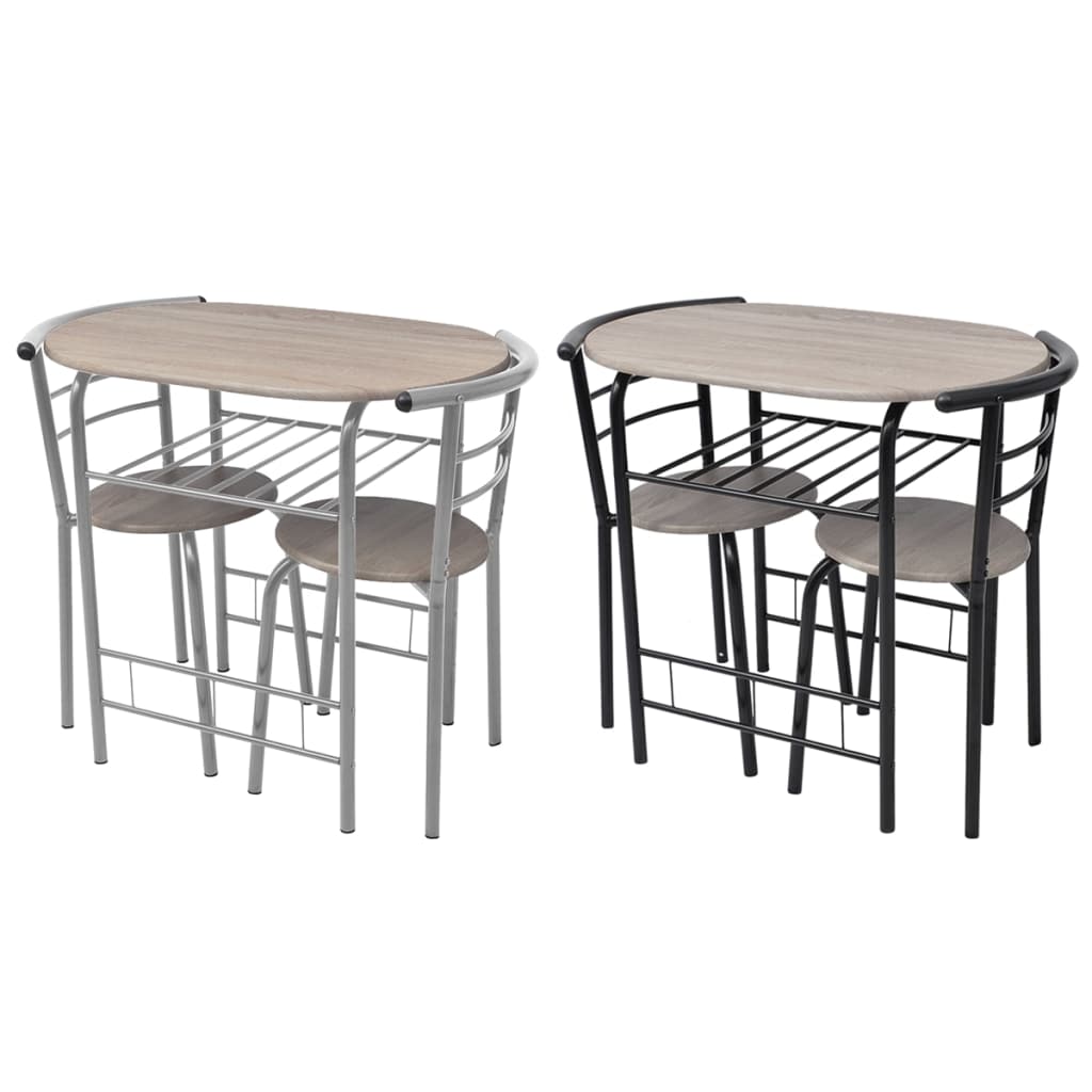 vidaXL Breakfast Bar Set Table and Chair Set for Kitchen Bar Table Set MDF-0
