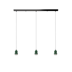 Industrial Vintage 3-Way Rectangle Ceiling Hanging Pendant Lights ~1922-2