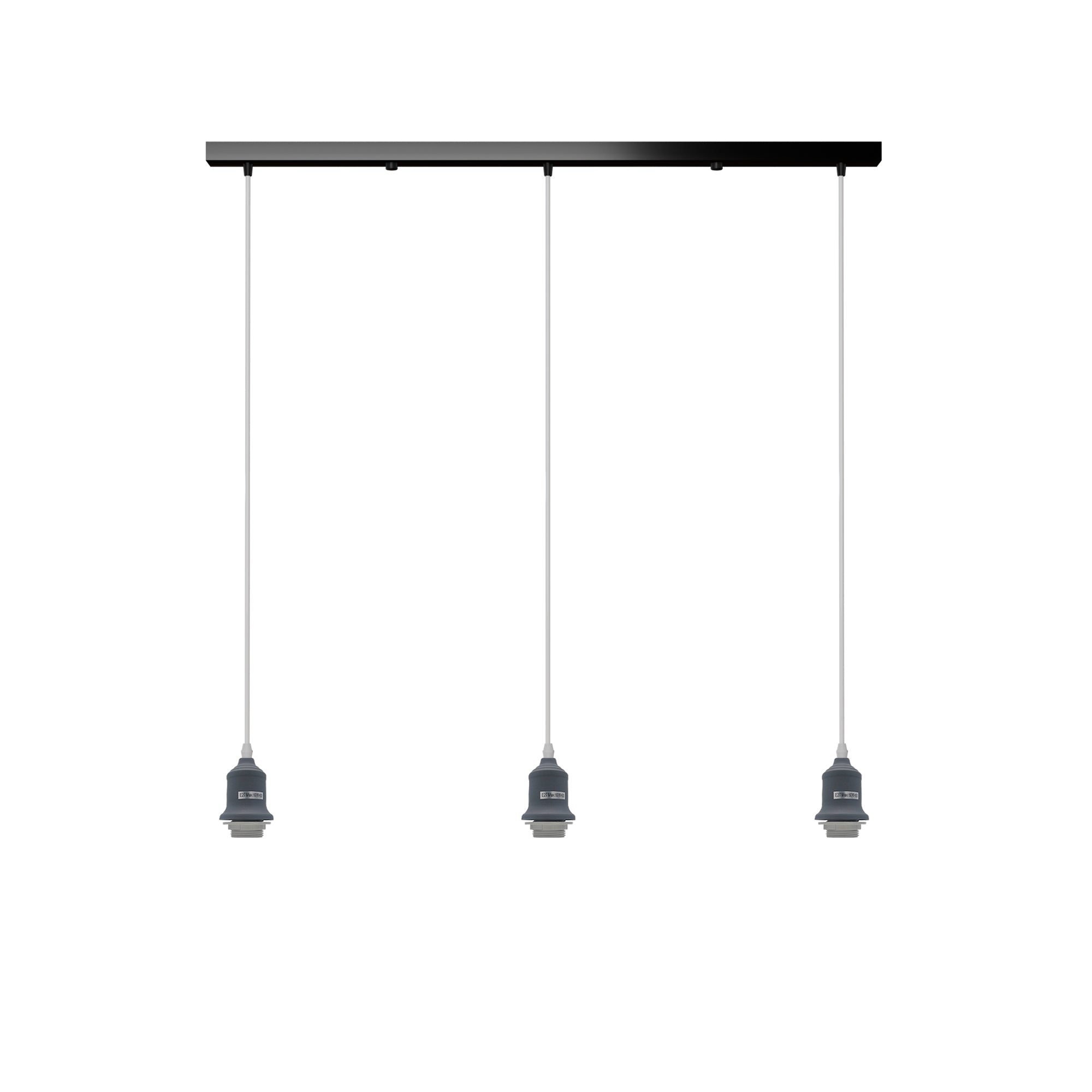 Industrial Vintage 3-Way Rectangle Ceiling Hanging Pendant Lights ~1921-5