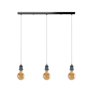 Industrial Vintage 3-Way Rectangle Ceiling Hanging Pendant Lights ~1921-3