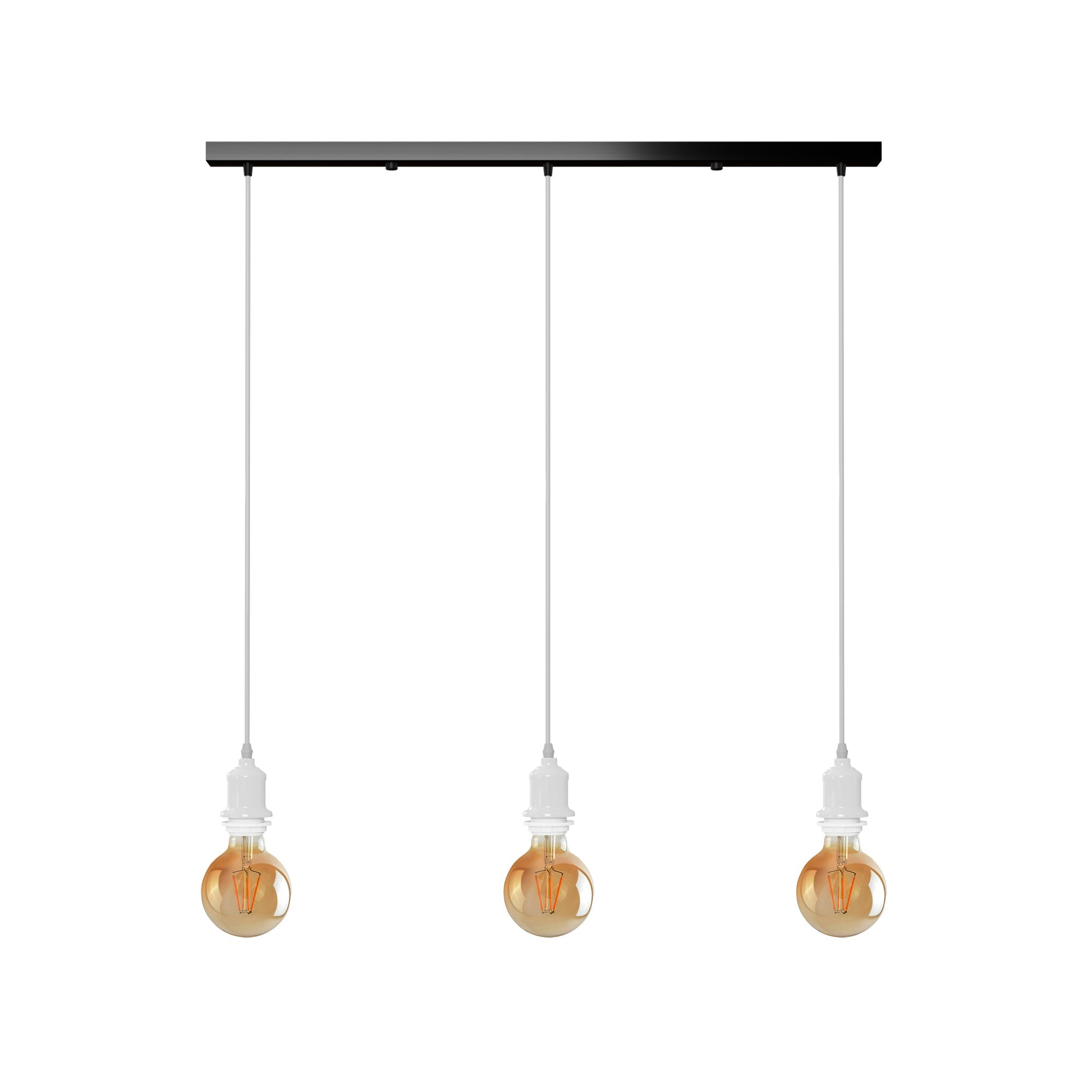 Industrial Vintage 3-Way Rectangle Ceiling Hanging Pendant Lights ~1918-3