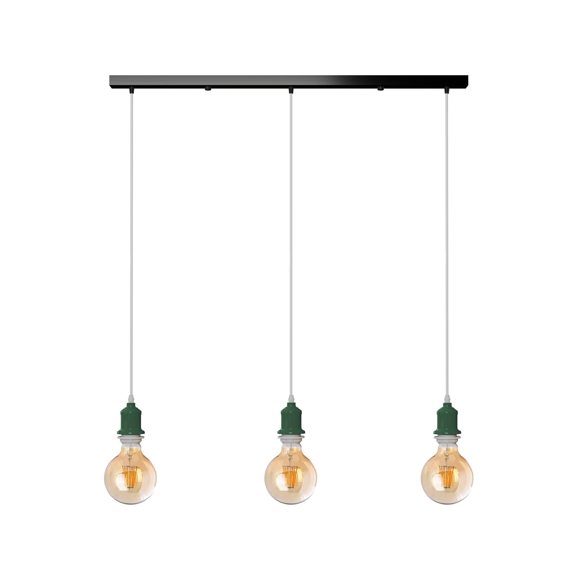 Industrial Vintage 3-Way Rectangle Ceiling Hanging Pendant Lights ~1922-5