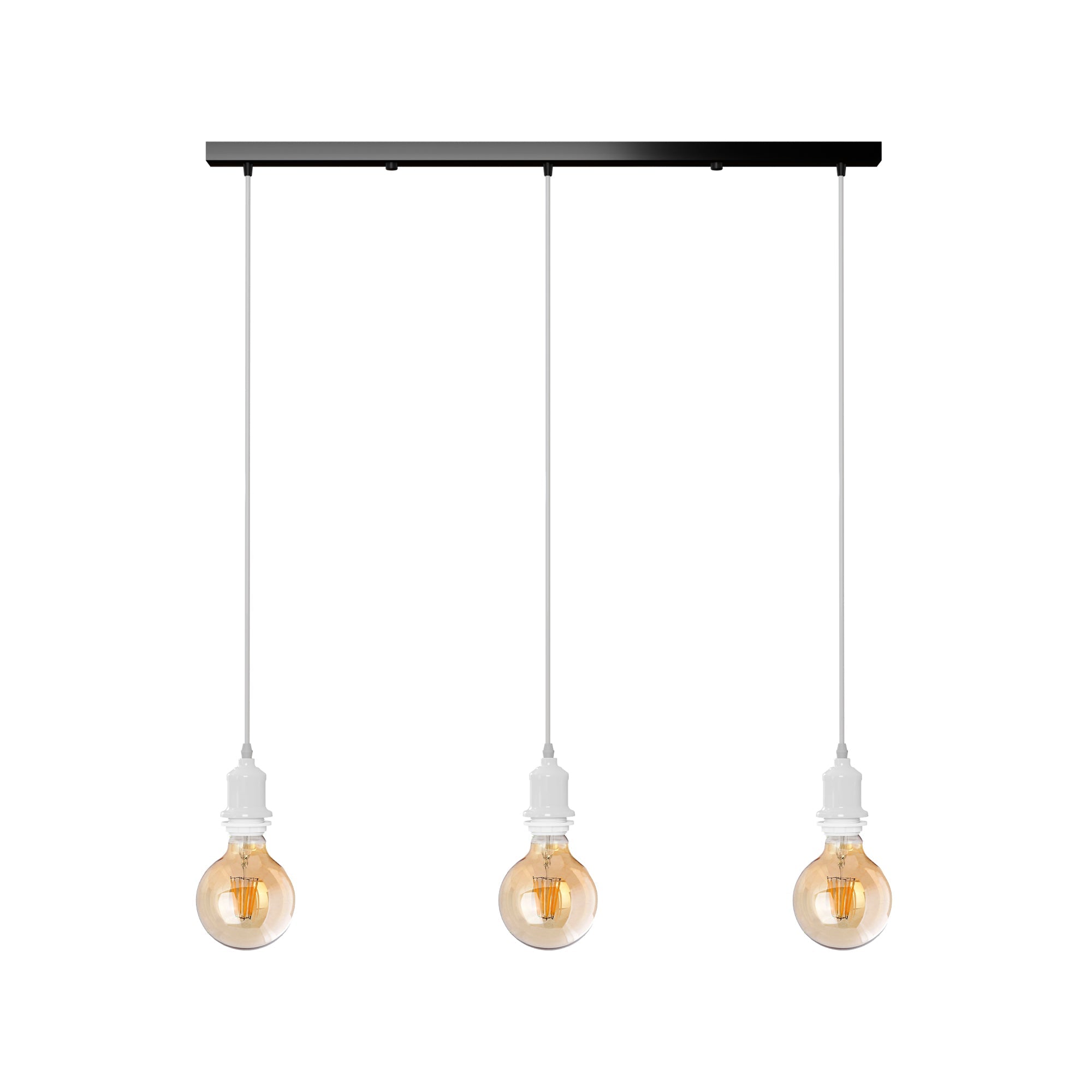 Industrial Vintage 3-Way Rectangle Ceiling Hanging Pendant Lights ~1918-4