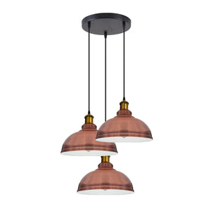 Industrial Vintage Loft Bar 3 Way Hanging Curvy Pendant Light~2053-1