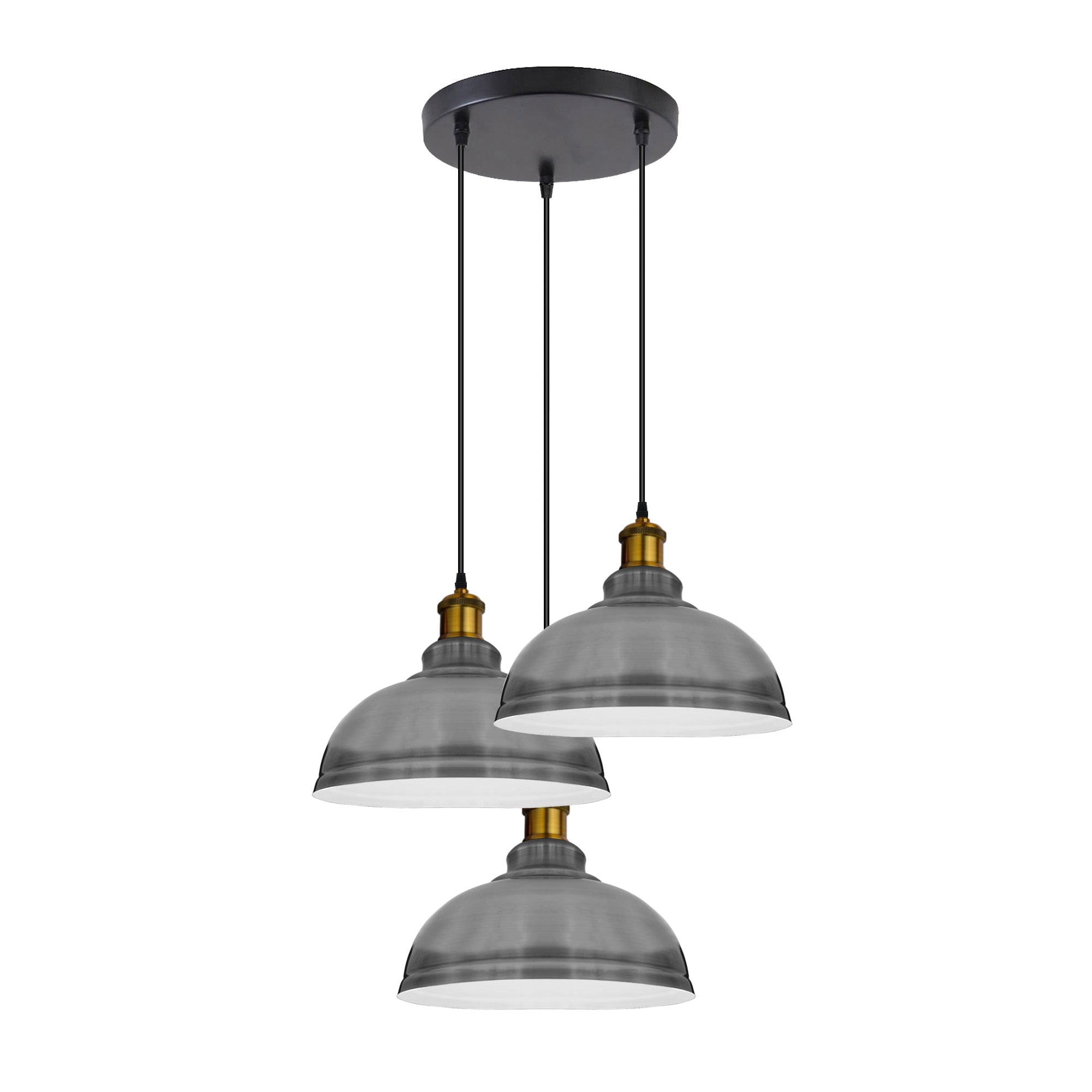 Industrial Vintage Loft Bar 3 Way Hanging Curvy Pendant Light~2045-2