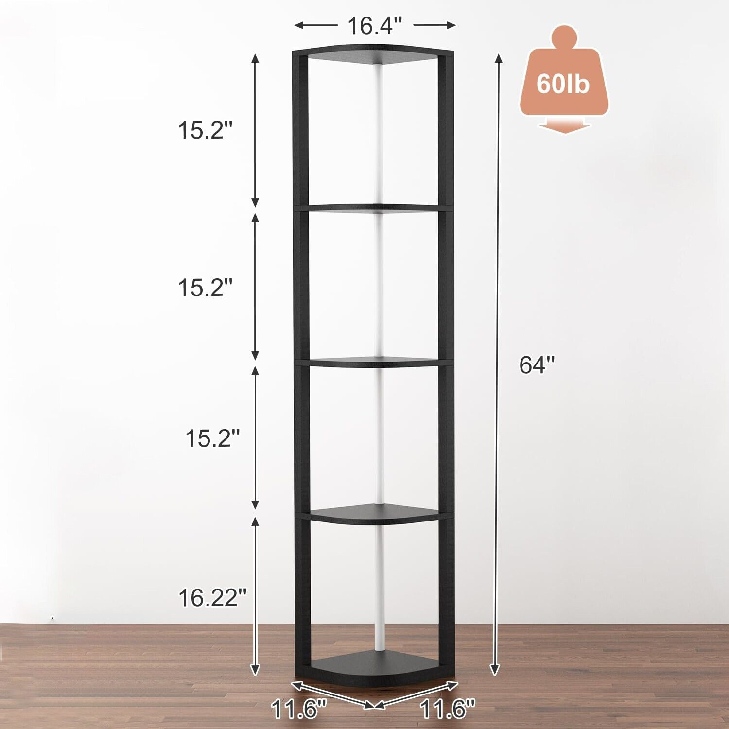 Illuminate Corner 5-Tier Shelf-7