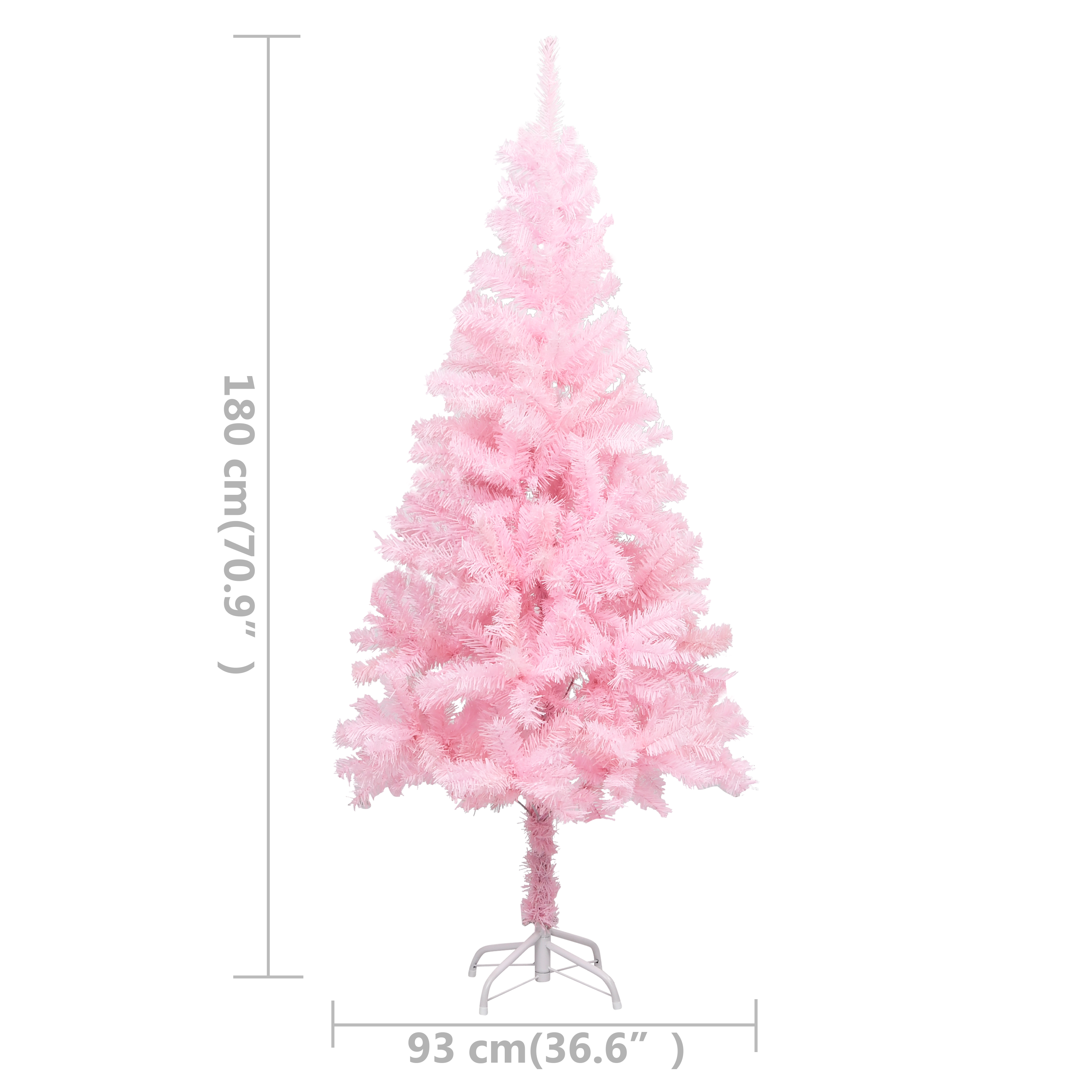 vidaXL Christmas Tree Party Decoration Artificial Tree with LEDs and Stand-26