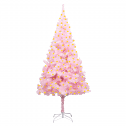 vidaXL Christmas Tree Party Decoration Artificial Tree with LEDs and Stand-32