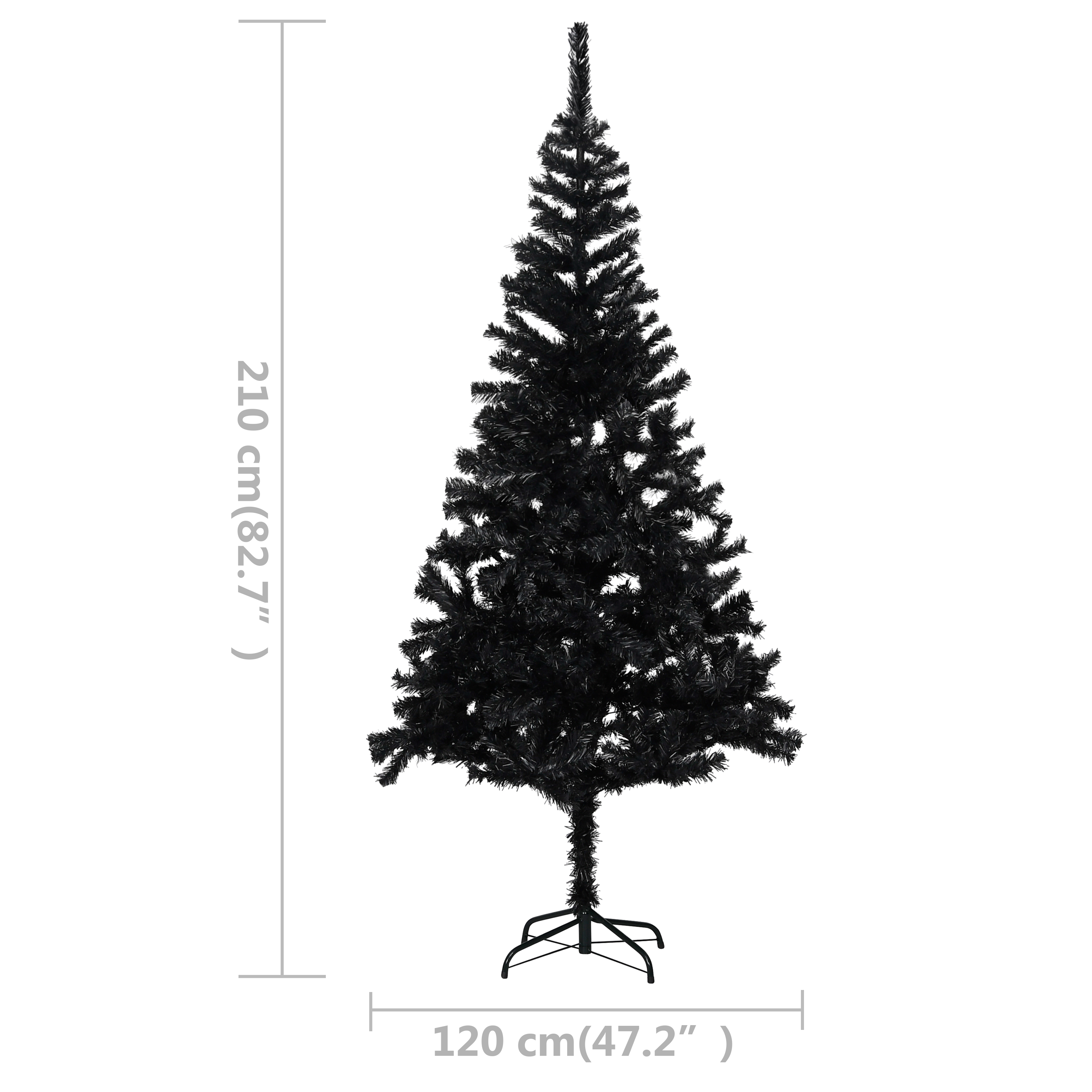 vidaXL Christmas Tree Party Decoration Artificial Tree with LEDs and Stand-71