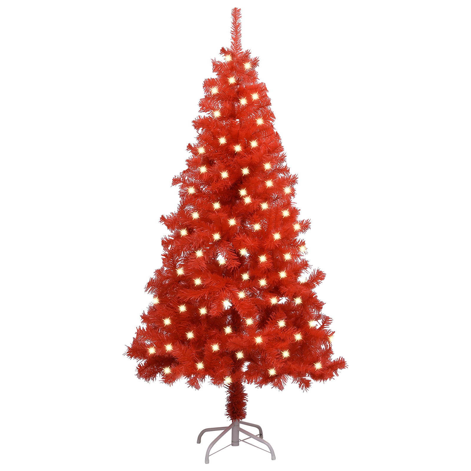 vidaXL Christmas Tree Party Decoration Artificial Tree with LEDs and Stand-78