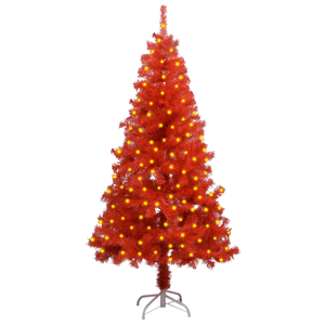 vidaXL Christmas Tree Party Decoration Artificial Tree with LEDs and Stand-128