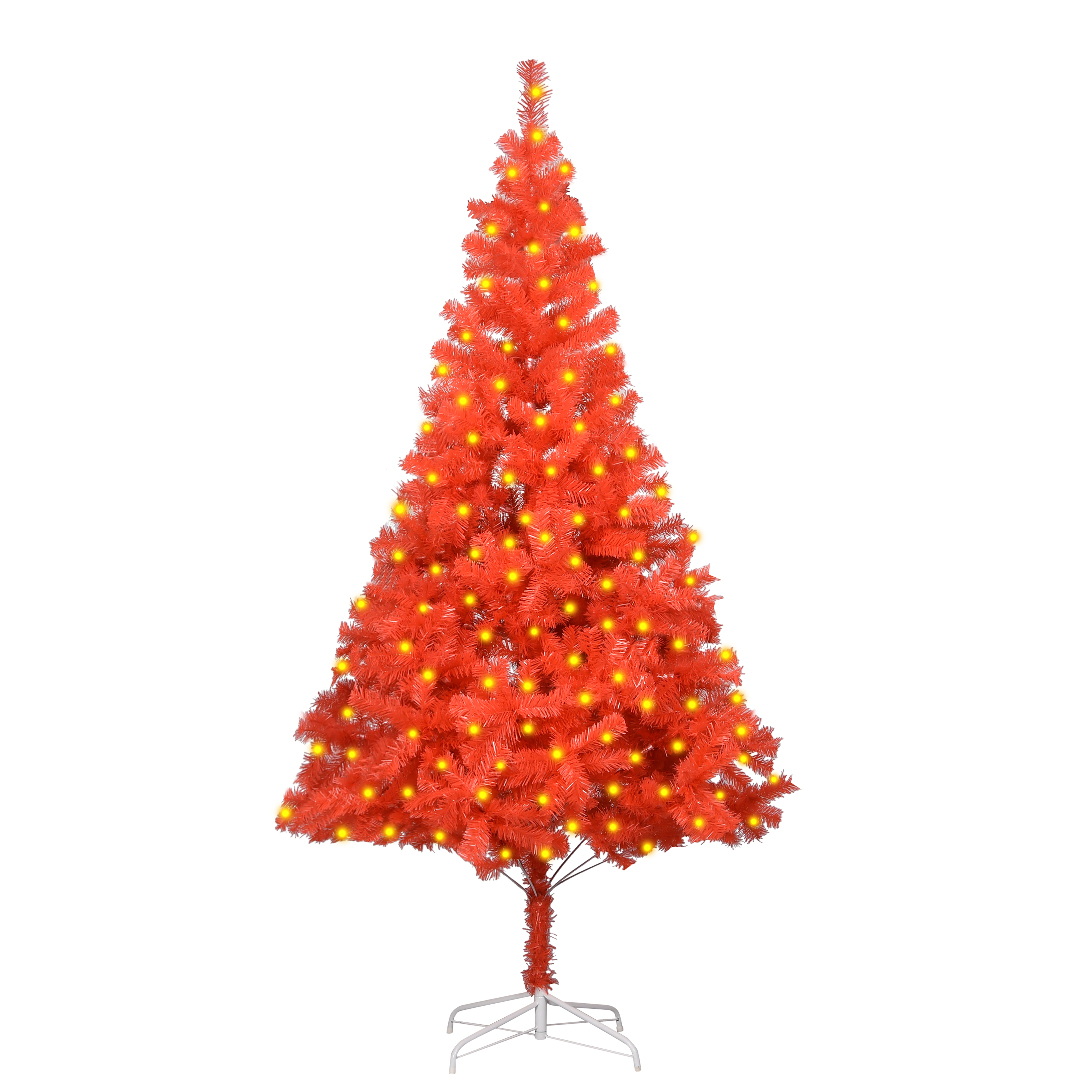 vidaXL Christmas Tree Party Decoration Artificial Tree with LEDs and Stand-29