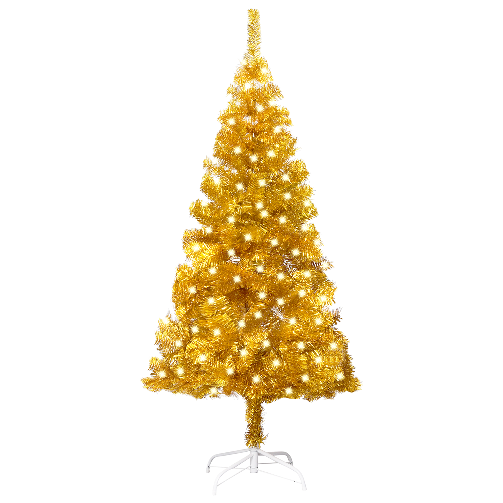 vidaXL Christmas Tree Party Decoration Artificial Tree with LEDs and Stand-75