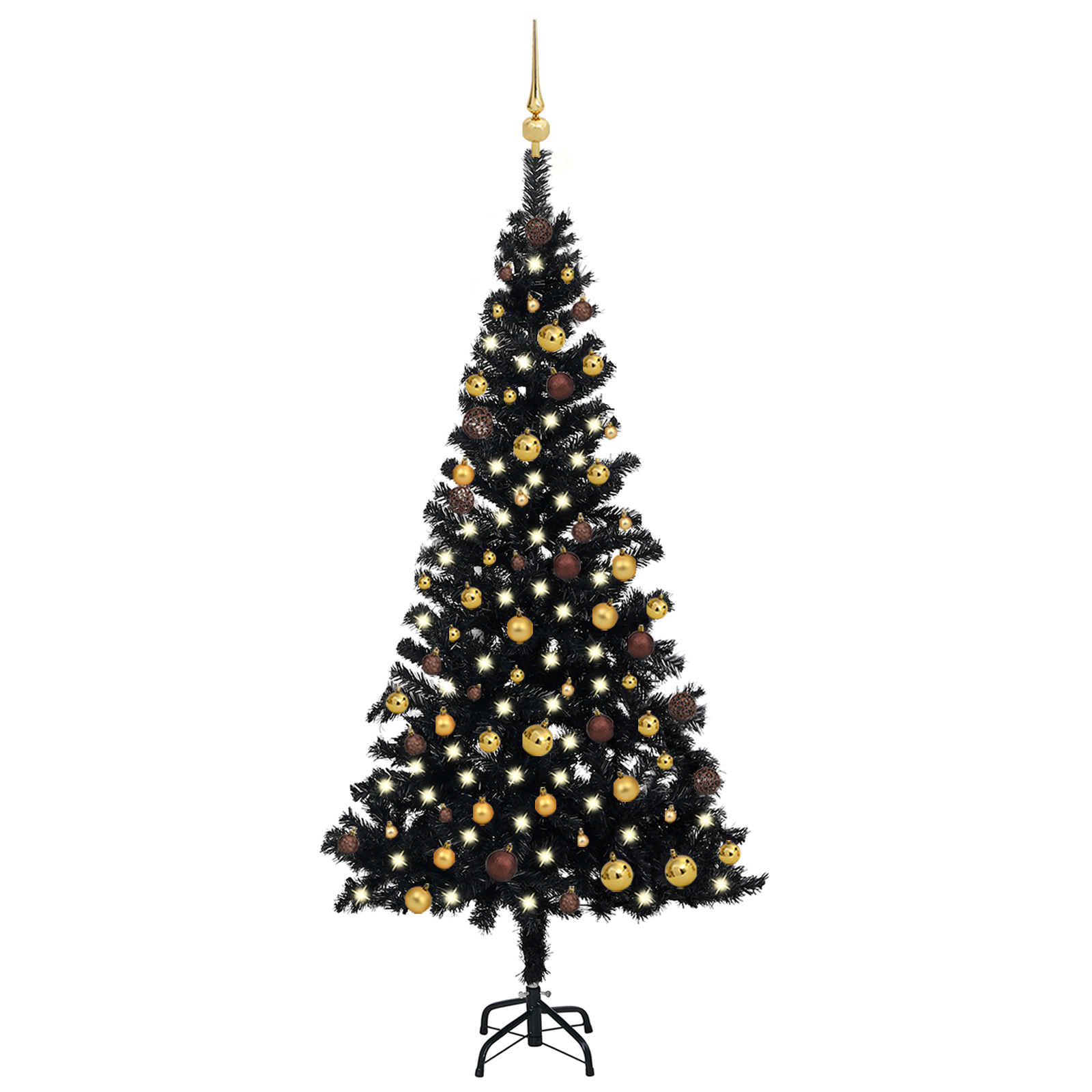 vidaXL Artificial Pre-lit Christmas Tree with Ball Set Party Decoration PVC-18