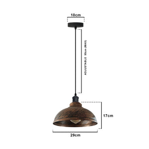 Vintage Ceiling Pendant Light  Loft Metal Lampshade Ceiling Lamp~1791-2