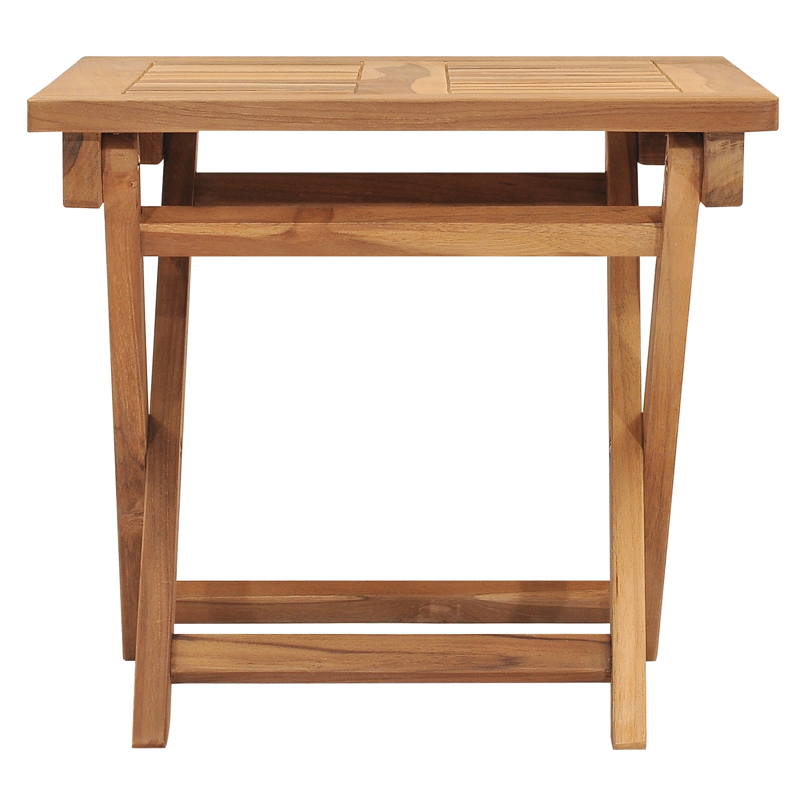 vidaXL Sun Lounger with Table Solid Teak Wood-19