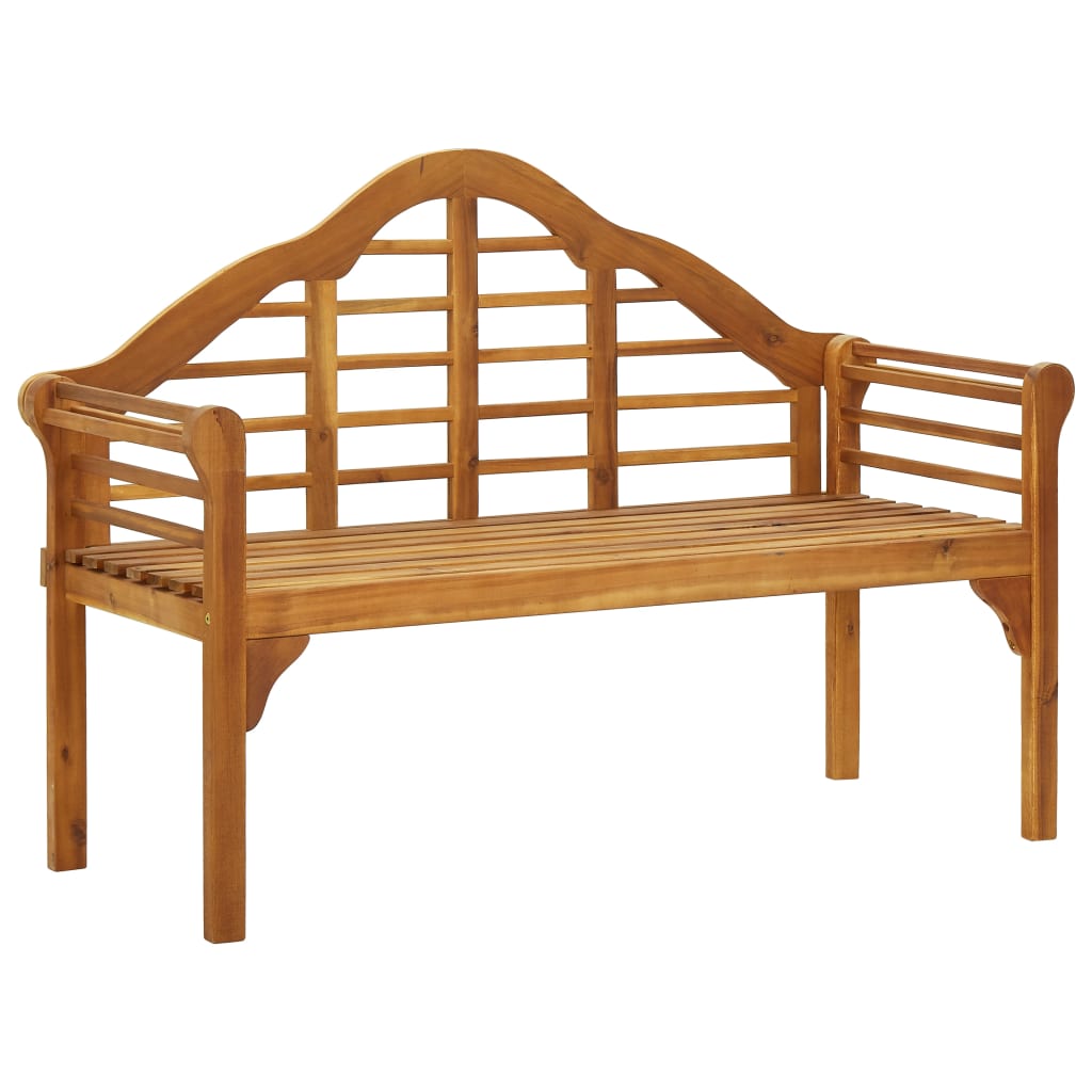 vidaXL Patio Queen Bench Wooden Outdoor Bench with Armrests Solid Wood Acacia-0