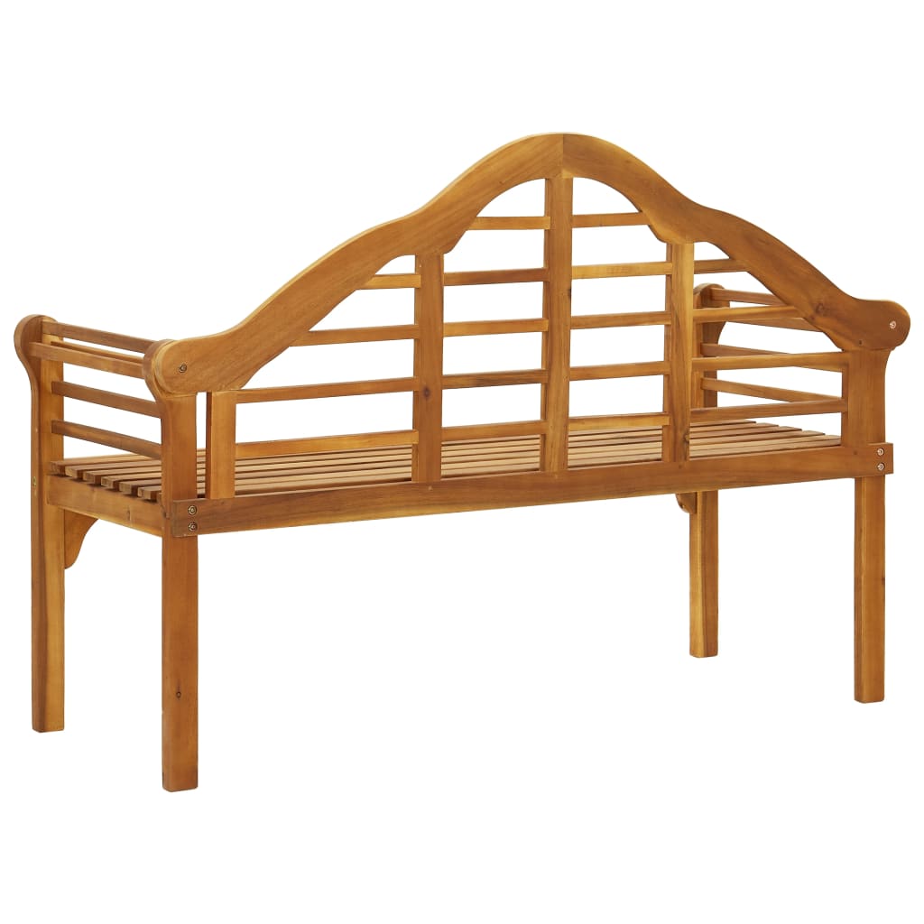 vidaXL Patio Queen Bench Wooden Outdoor Bench with Armrests Solid Wood Acacia-3