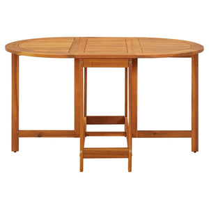 vidaXL Patio Table 51.1"x35.4"x28.3" Solid Acacia Wood-6
