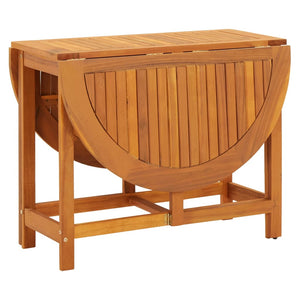 vidaXL Patio Table 51.1"x35.4"x28.3" Solid Acacia Wood-2