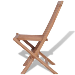 vidaXL Patio Folding Chairs Outdoor Garden Camping Lawn Chair Solid Wood Teak-19